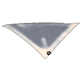 Dolce & Gabbana-D&G Printed Foulard in Grey Wool-Grey