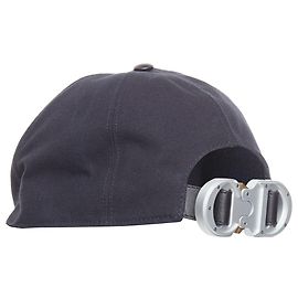 Gorra de béisbol de cuero de silla Christian Dior Alyx Studio con hebilla CD Negro