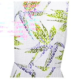 Fendi-Fendi bird of paradise jacquard cocktail dress-White