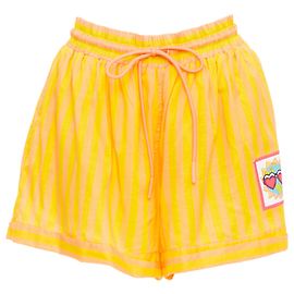 Boxers de voile de algodón amarillo a rayas con logo Zimmermann Amarillo