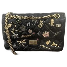 Chanel Black Leather Handbag Black
