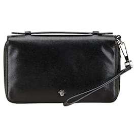 Christian Dior-Dior Homme Black Leather Coin Purse-Black