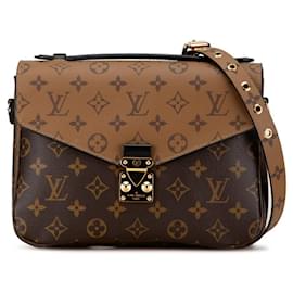 Louis Vuitton-Louis Vuitton Monogram Reverse Pochette Metis MM Handbag-Brown