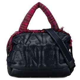 Chanel Doudone Coconneige Handbag Pink Navy blue