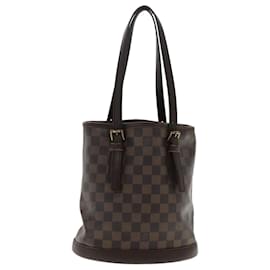 Louis Vuitton-LOUIS VUITTON Damier Ebene Marais Shoulder Bag N42240 LV Auth 95221-Other