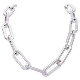 Collana Dinh Van, 'Maillon XL', argento. Altro