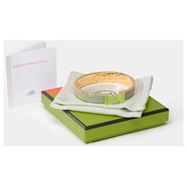Hermès-HERMES Clic H Jewelry in Taupe Ceramic - 102077-Taupe