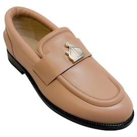 Lanvin-Lanvin Beige Leather M&E Loafers-Beige