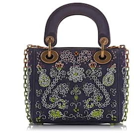 Dior-DIOR Handbags Denim - Jeans-Blue