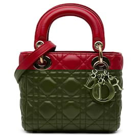 Dior-DIOR Handbags Leather-Red