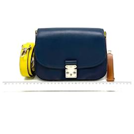 Louis Vuitton-Vivienne S Rock Leather Handbag-Brown,Blue,Yellow