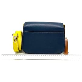 Louis Vuitton-Vivienne S Rock Leather Handbag-Brown,Blue,Yellow