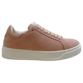 Lanvin-Lanvin Blossom Suede DDBO Sneakers-Pink