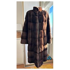 Autre Marque-Mink coat-Chocolate