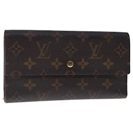 Louis Vuitton-LOUIS VUITTON Monogram Portefeuille International Wallet M61217 LV Auth bs18708-Monogram