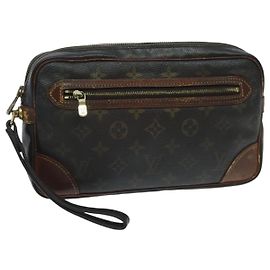 LOUIS VUITTON Monogram Marly Dragonne GM Pochette M51825 LV Auth 95886 Monogramme