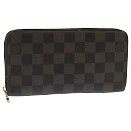 Louis Vuitton-LOUIS VUITTON Damier Ebene Zippy Wallet Long Wallet N41661 LV Auth 94256-Other