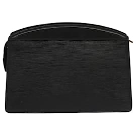 Louis Vuitton-LOUIS VUITTON Epi Trousse Crete Pouch Black M48402 LV Auth 95239-Black