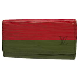 Louis Vuitton-LOUIS VUITTON Monogram Epi iPhone Coin Key Cigarette Case 5Set Red Auth tb1235-Red,Monogram