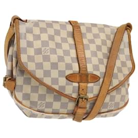 Louis Vuitton-LOUIS VUITTON Damier Azur Saumur 30 Shoulder Bag N48202 LV Auth 92779-Other