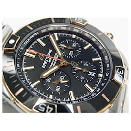Breitling-BREITLING Super Chrono Mat B01 44 SS x red gold black Mens-Silvery