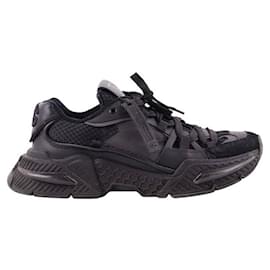 Dolce & Gabbana-Leather sneakers-Black