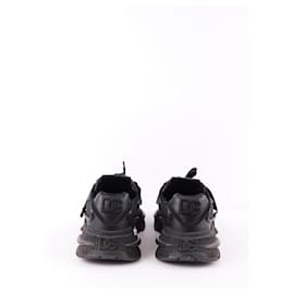Dolce & Gabbana-Leather sneakers-Black