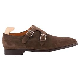 John Lobb Scarpe in suede con lacci Marrone