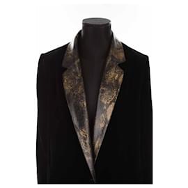 Autre Marque-Cotton blazer-Black