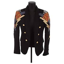 Balmain Cotton jacket Black