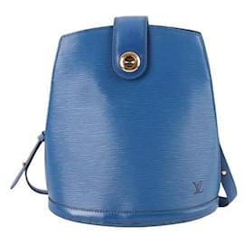 Louis Vuitton-Cluny leather shoulder bag-Blue