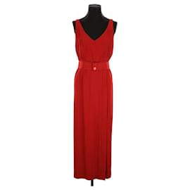 Céline-Silk dress-Red