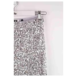Autre Marque-Silver skirt-Silvery
