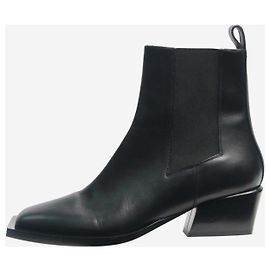 Dagmar Black square-toe Chelsea boots - size EU 38 Black