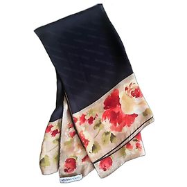 Dolce & Gabbana Schals Schwarz Rot Monogramm