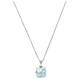 NUEVO COLLAR MAUBOUSSIN PENDIENTE PEQUEÑO ROSTRO DE AMOR ORO 18K Plata