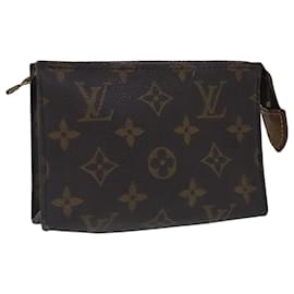 Louis Vuitton-LOUIS VUITTON Monogram Poche Toilette 15 Pouch M47546 LV Auth 94731-Monogram