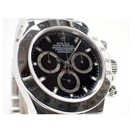 Rolex-ROLEX Daytona black thin Hand Ref.116520 F series '04 Genuine goods Mens-Silvery