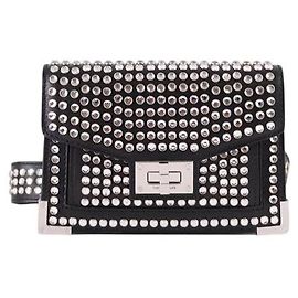 The Kooples Leather fanny pack Black