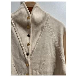 Hermès-HERMES  Knitwear T.International M Wool-Beige