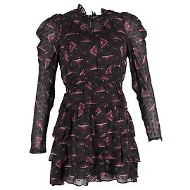 Robe imprimée Ba&sh Catia en viscose multicolore Multicolore