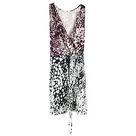 Diane Von Furstenberg Drawstring Front Mini Dress in Multicolor Silk Other