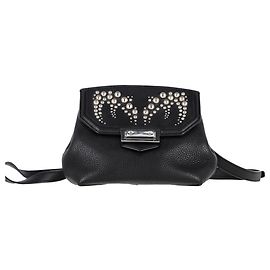 Alexander Wang Marion Prisma Studded Crossbody Bag in Black Leather Black