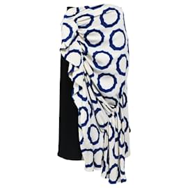 JW Anderson- JW Anderson Printed Midi Ruffled Skirt in Multicolor Polyester-Multiple colors