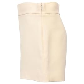 Dior-Christian Dior High-Rise Mini Shorts in Cream Cotton-White,Cream