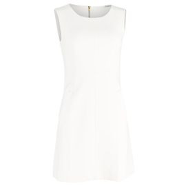 Robe mini sans manches Citra en viscose blanche de Diane von Furstenberg Blanc Écru