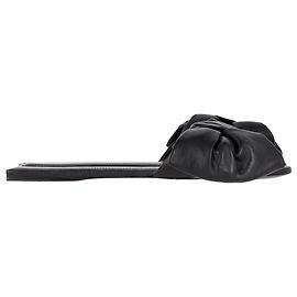 Schwarze Leder-Slipper mit Schleife von Balenciaga Schwarz
