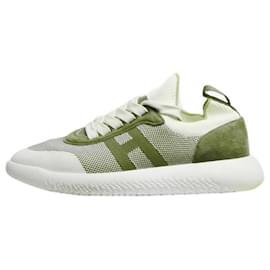 Hermès-Red and white Crew trainers - size EU 38.5-Red
