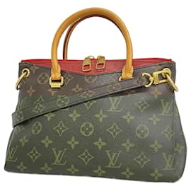 Louis Vuitton-Louis Vuitton Monogram Pallas BB Handbag-Brown,Fuschia