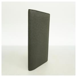Louis Vuitton-Louis Vuitton Long Wallet Taiga Portefeuille Brazza M30501 Noir-Black